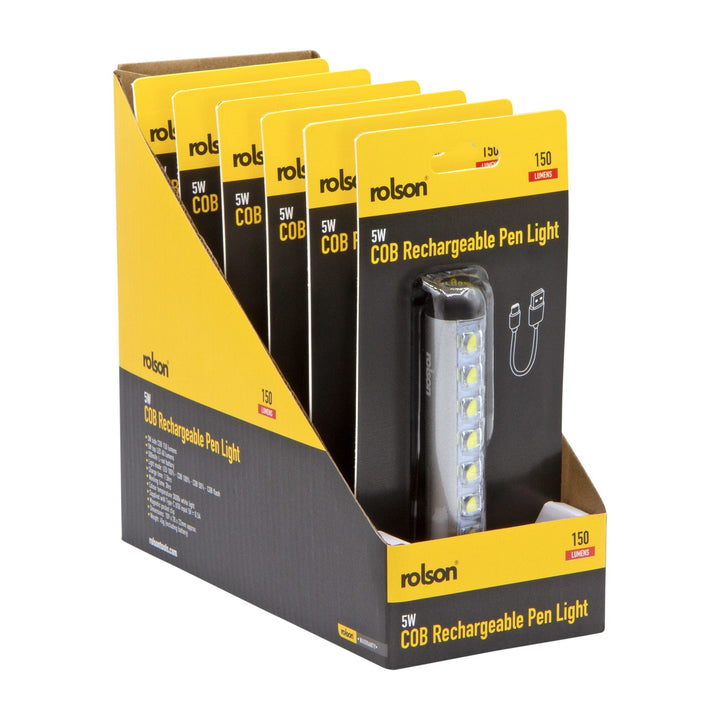 5W Rechargeable Pen Light by Rolson Tools