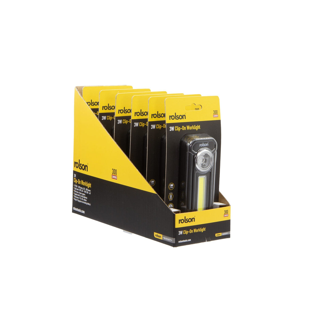 3W Clip-On Worklight by Rolson Tools