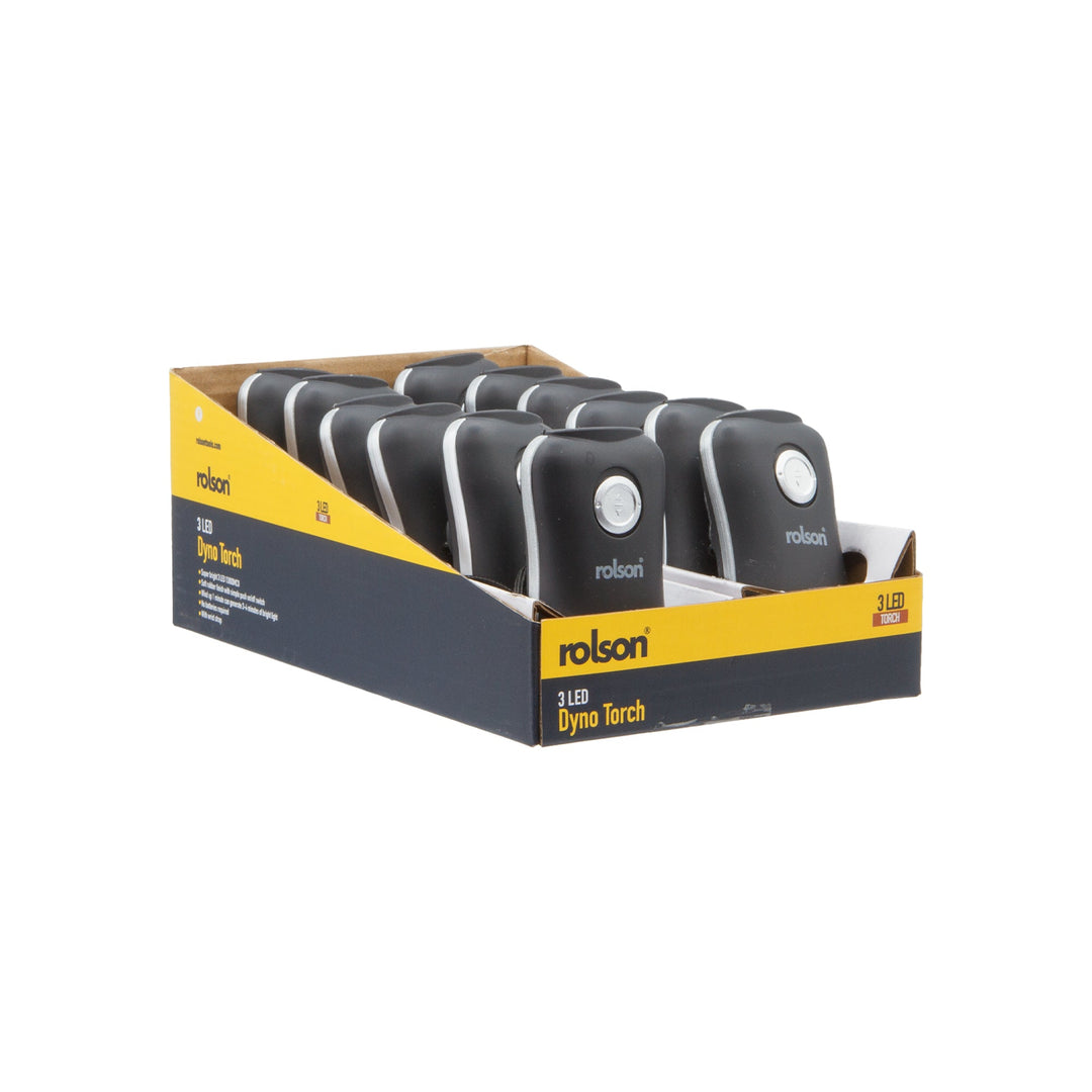 3 LED Dyno Torch Black by Rolson Tools