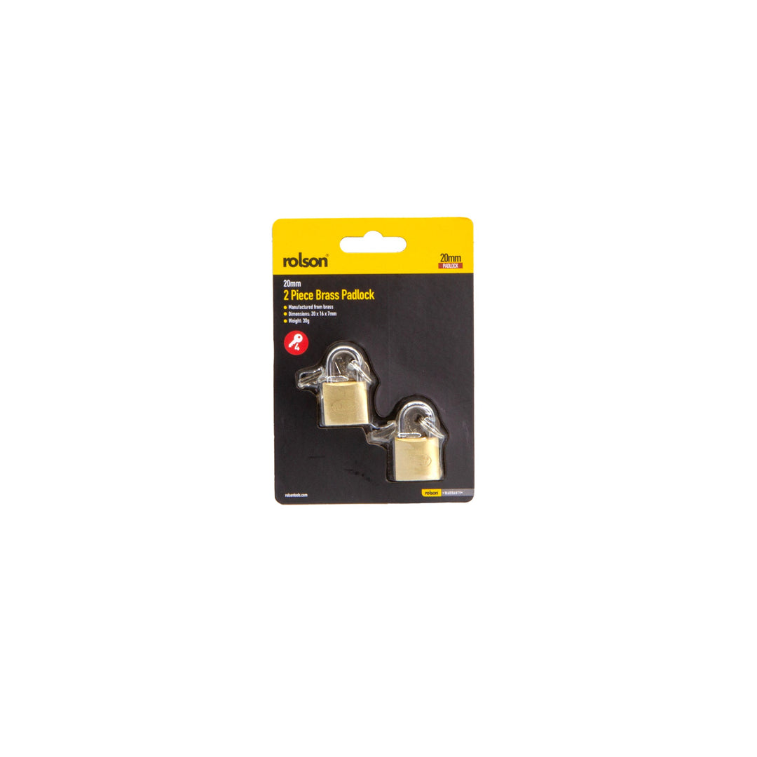 2 Piece 20mm Padlock
