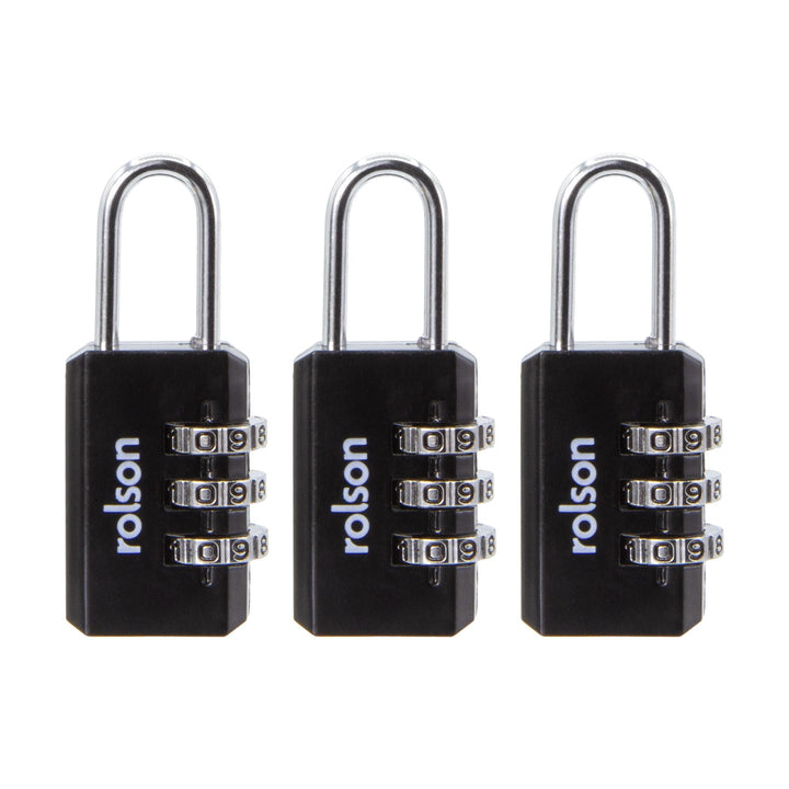 3 Piece 20mm Combination Padlock