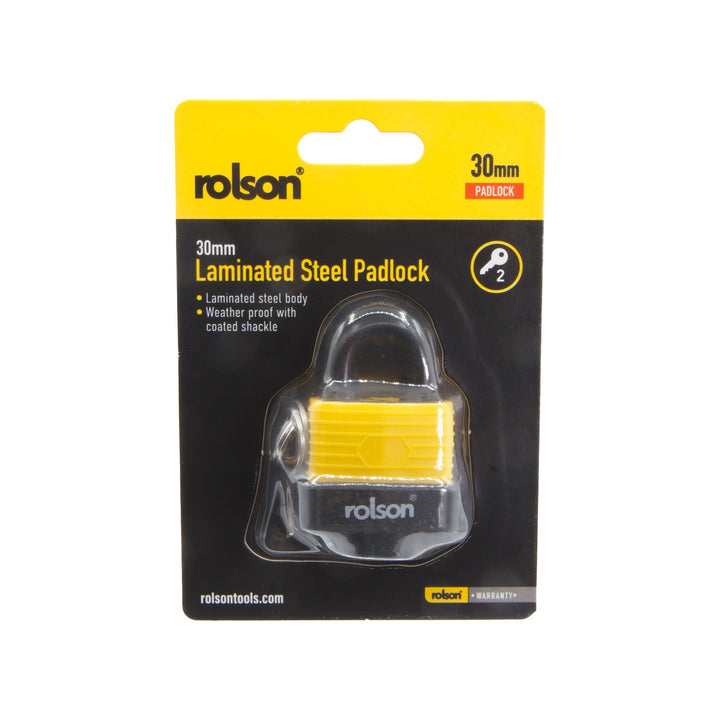30mm Laminated Steel Padlock