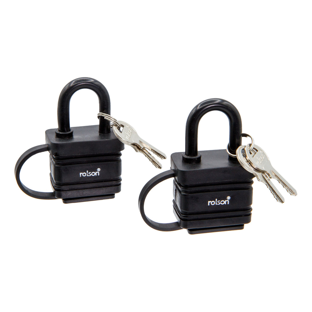 2 Piece 40mm Laminated Steel Padlock