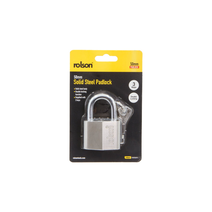 50mm Solid Steel Padlock