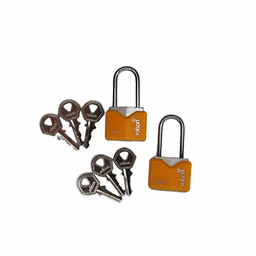 2 Piece 20mm Long Shackle Iron Padlock