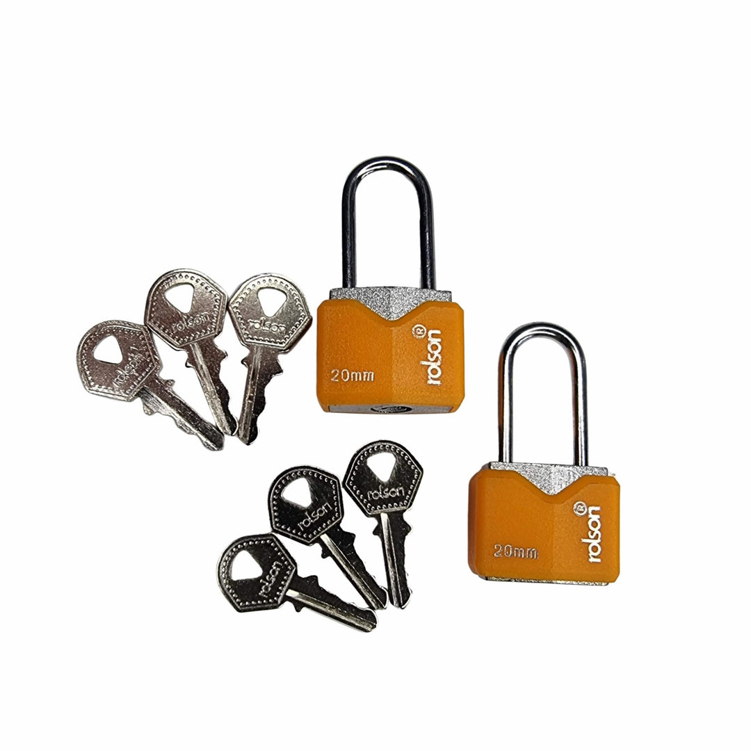 2 Piece 20mm Long Shackle Iron Padlock