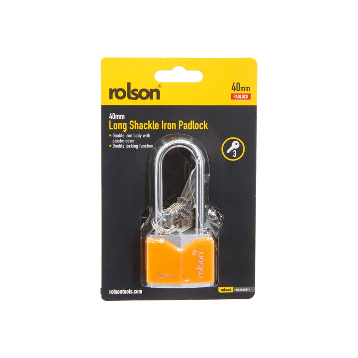 40mm Long Shackle Iron Padlock