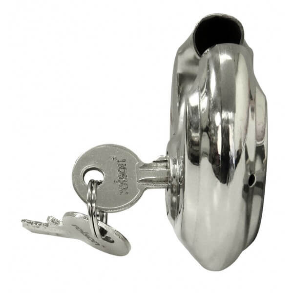 70mm Stainless Steel Disc Padlock by Rolson Tools