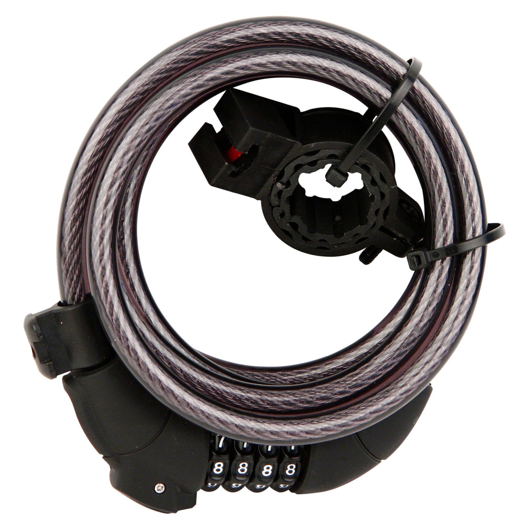 Combination Bike Lock with LED Light by Rolson Tools