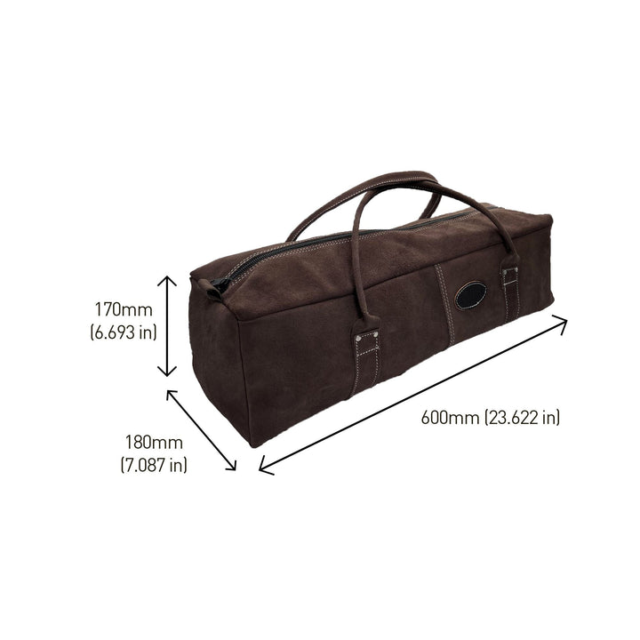 600mm Heavy Duty Leather Contractors Tool Bag by Rolson Tools