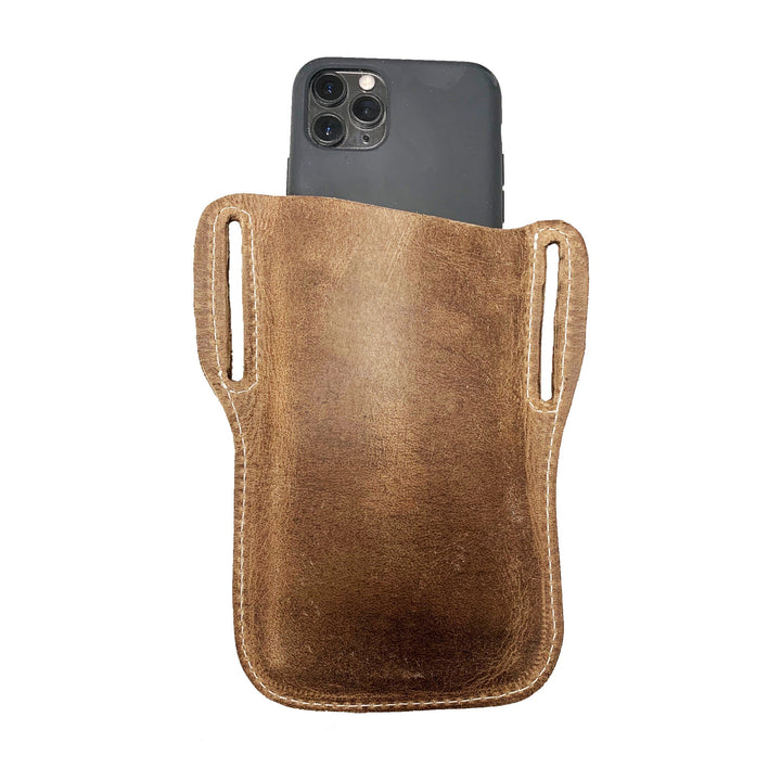 Leather Mobile Phone Holder with Belt Loop by Rolson Tools