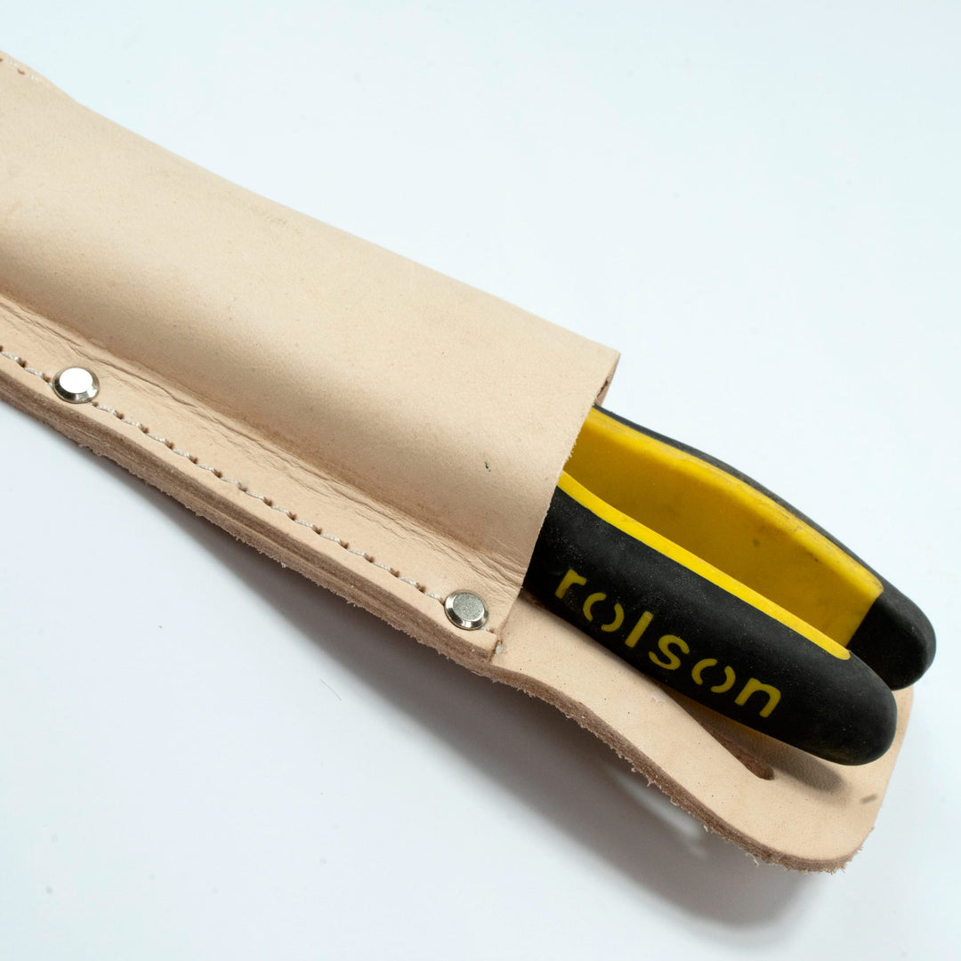 Leather Holster with Belt Loop & Clip by Rolson Tools