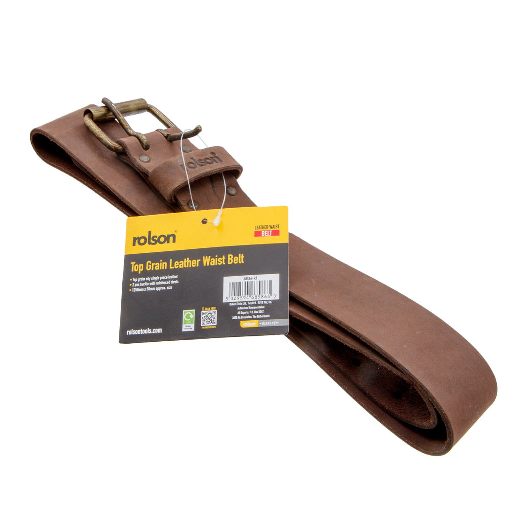 Oily Leather Top Grain Leather Belt by Rolson Tools