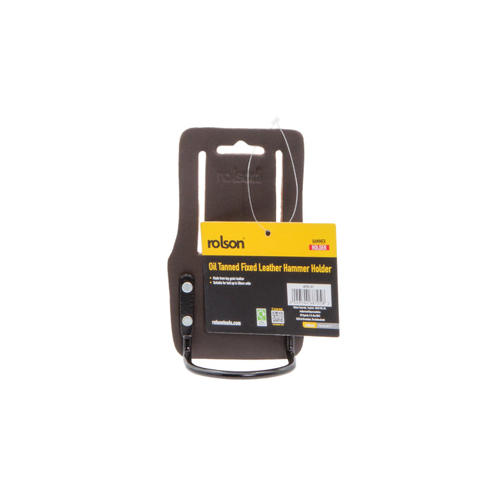 Oil Tanned Fixed Leather Hammer Holder by Rolson Tools