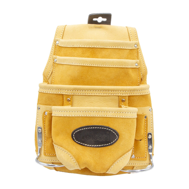 Nubuck Leather Single Tool Pouch by Rolson Tools