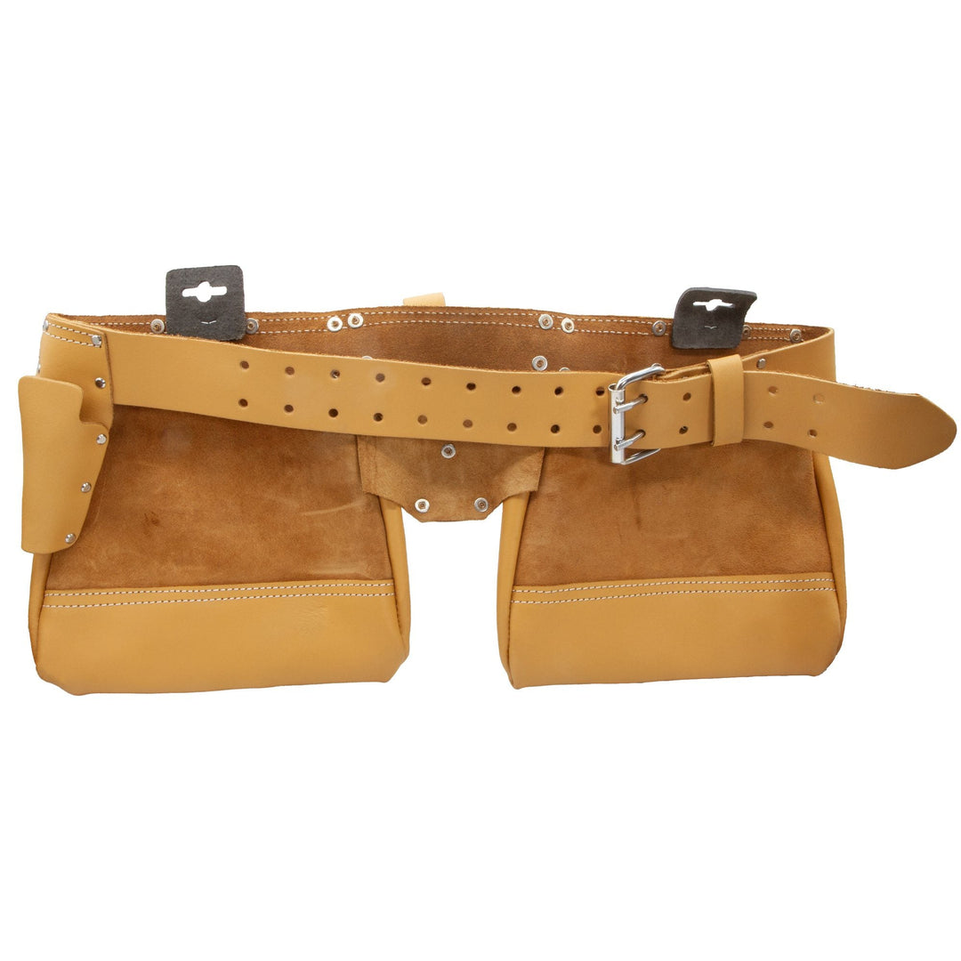 Split Leather Double Tool Belt by Rolson Tools