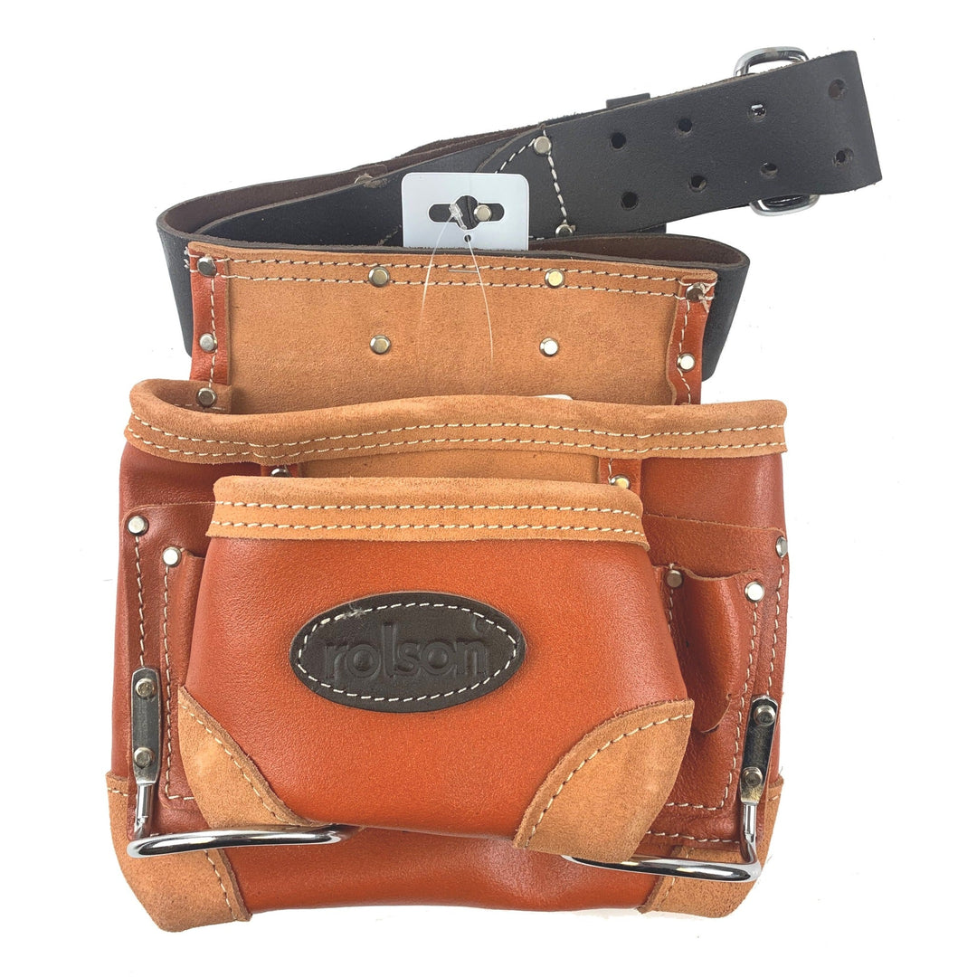 Professional Nail & Tool Pouch With Belt by Rolson Tools