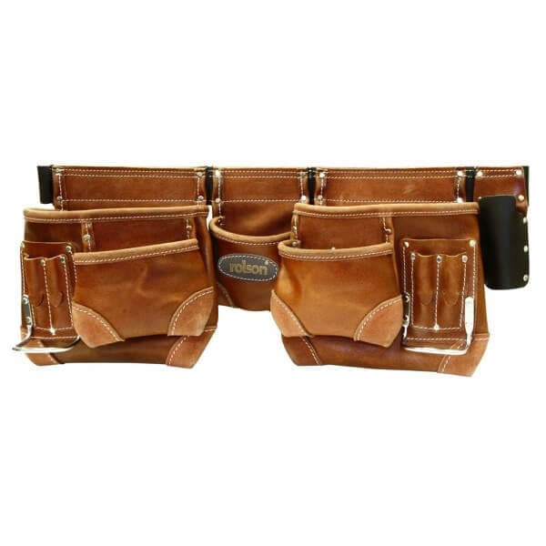 Professional Double Nail & Tool Pouch by Rolson Tools