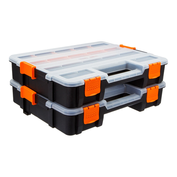 2 Piece 335 x 260mm Stackable Organiser by Rolson Tools