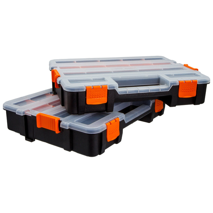 2 Piece 335 x 260mm Stackable Organiser by Rolson Tools