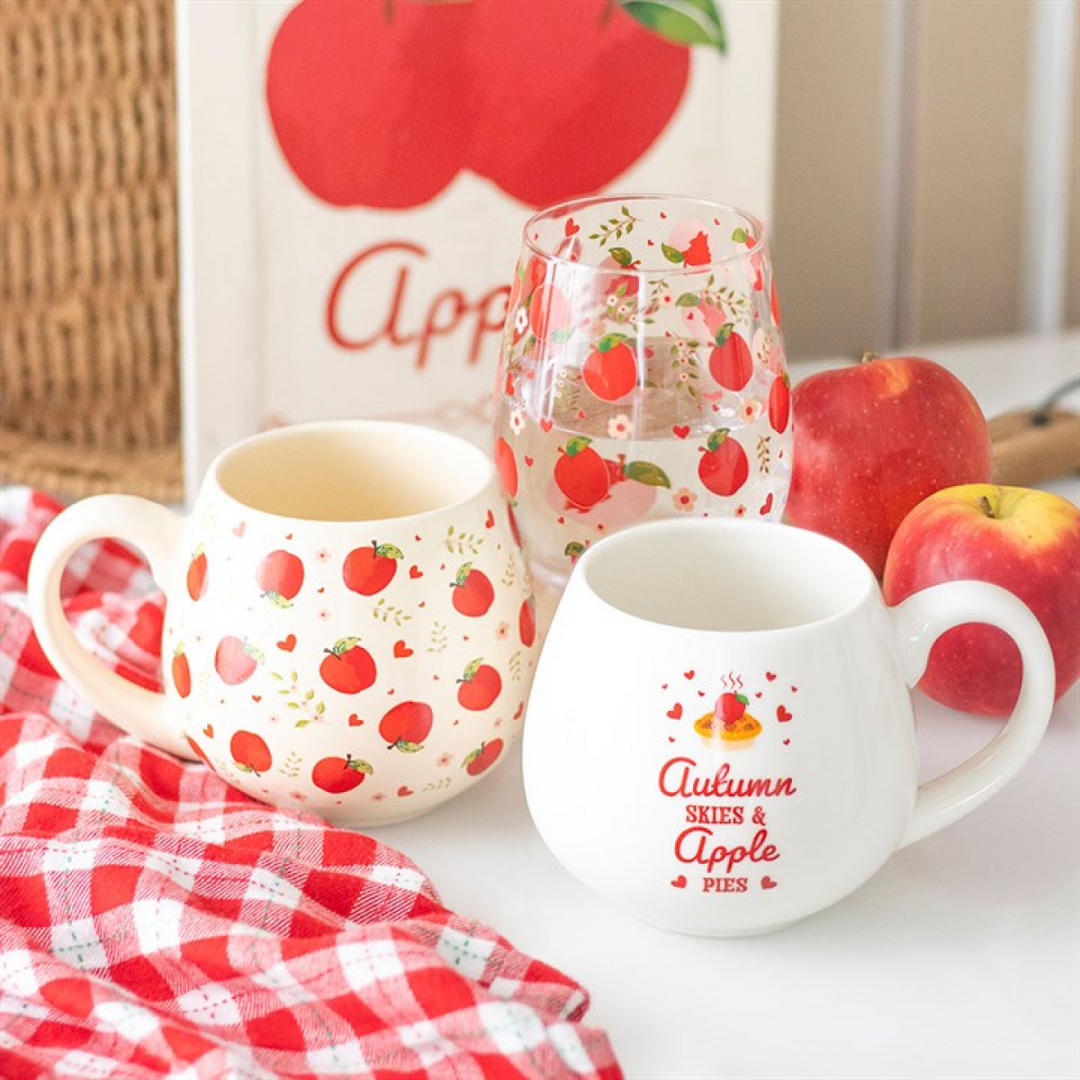Apple Print Rounded Mug