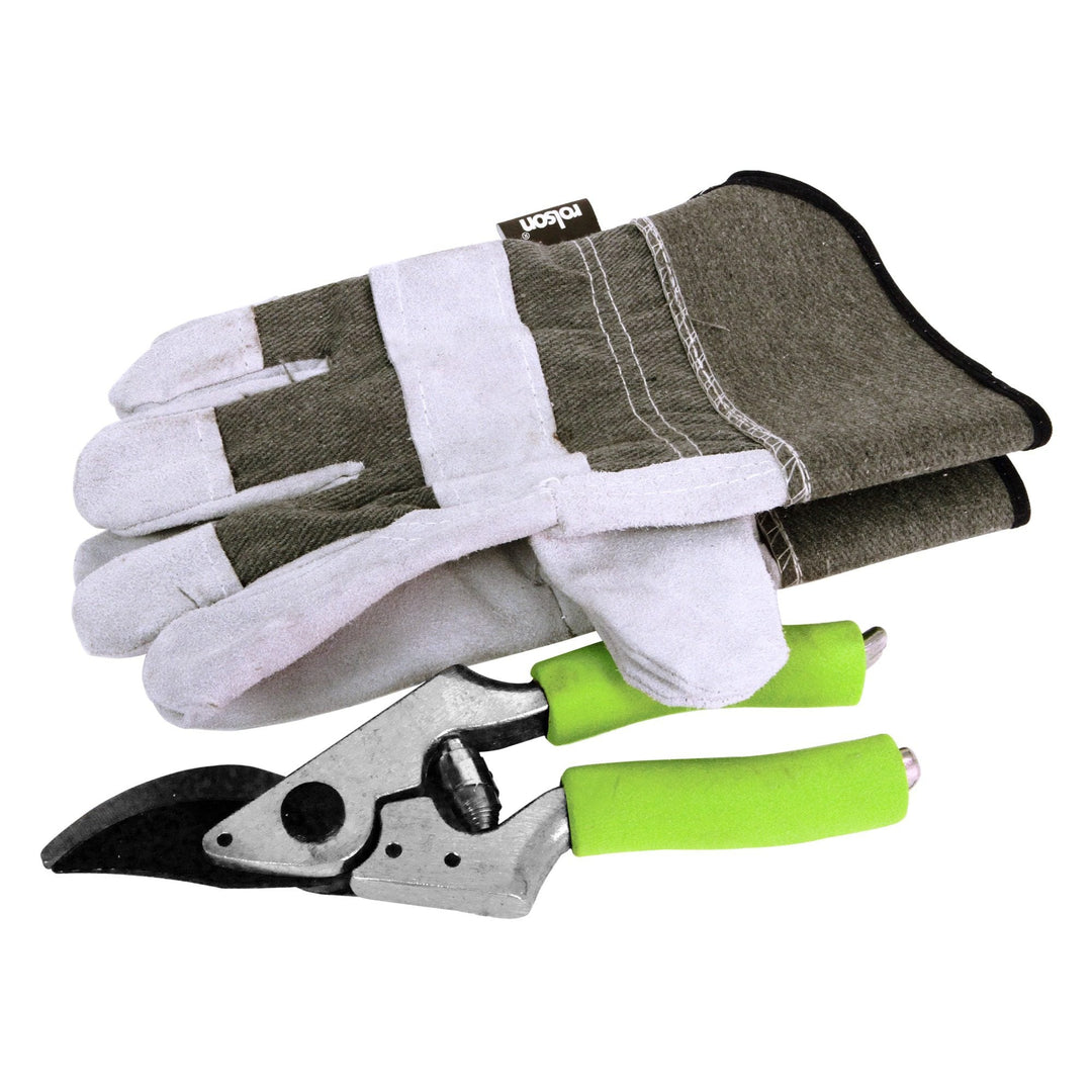 Heavy Duty Rigger Gloves & Secateur by Rolson Tools