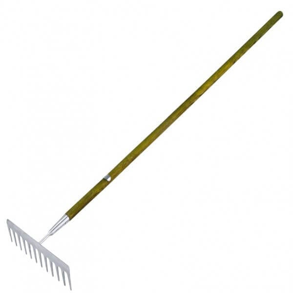 Stainless Steel Garden Rake with Ash Handle