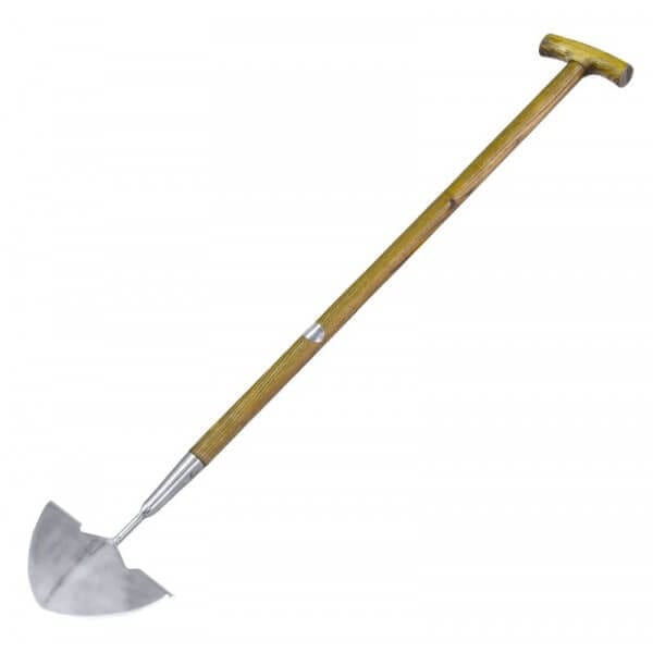 Stainless Steel Edging Iron with Ash Handle