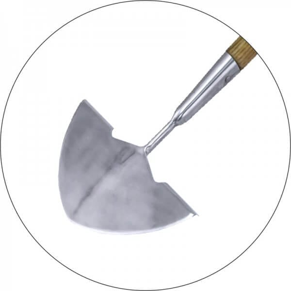 Stainless Steel Edging Iron with Ash Handle