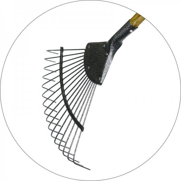 Ash Handle Leaf Rake by Rolson Tools
