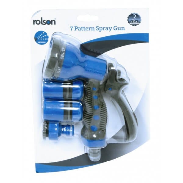 7 Pattern Spray Gun Set by Rolson Tools