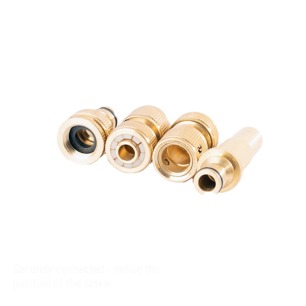 4 Piece Brass Watering Accessory Set by Rolson Tools