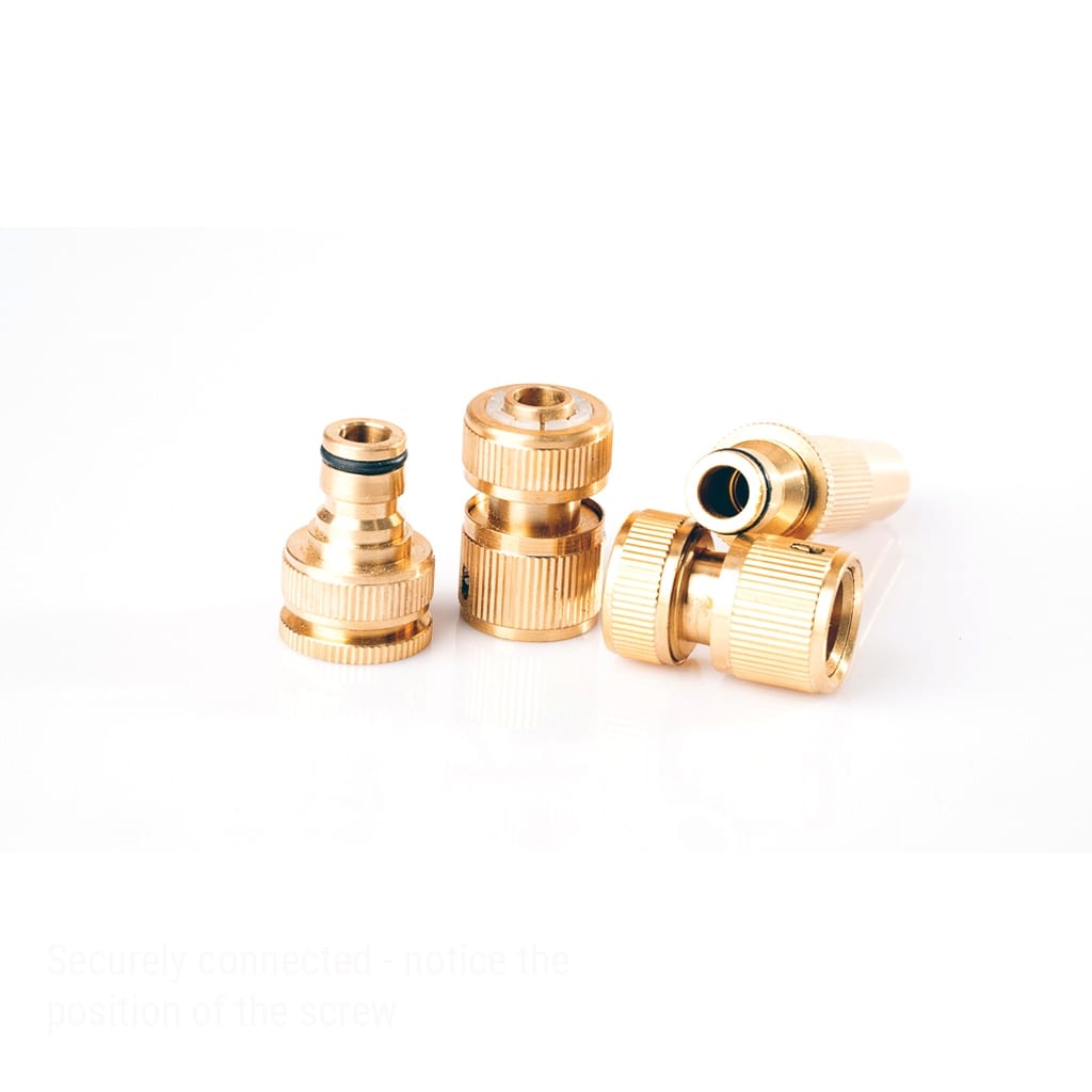 4 Piece Brass Watering Accessory Set by Rolson Tools