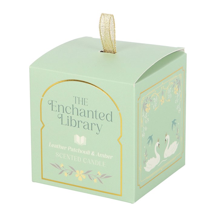 The Enchanted Library Leather, Patchouli & Amber Candle