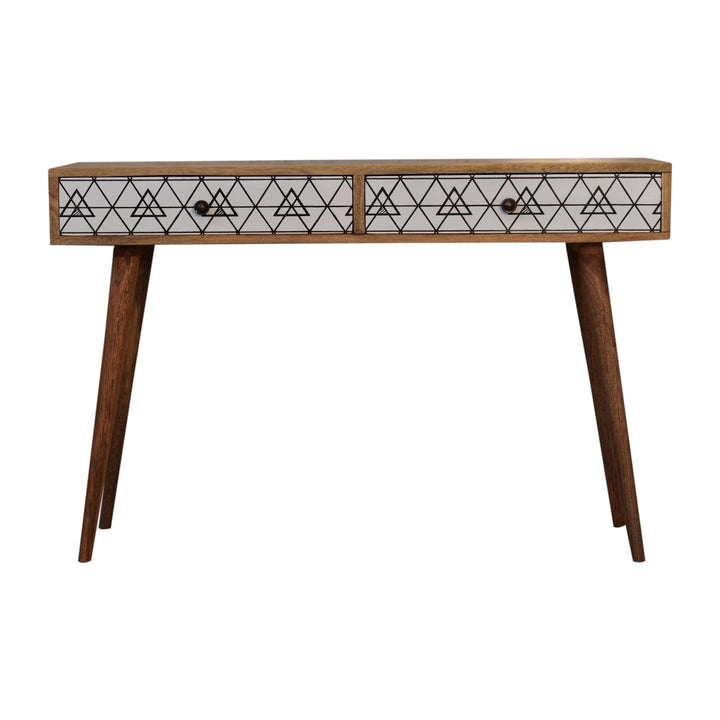 Triangular Long Console Table