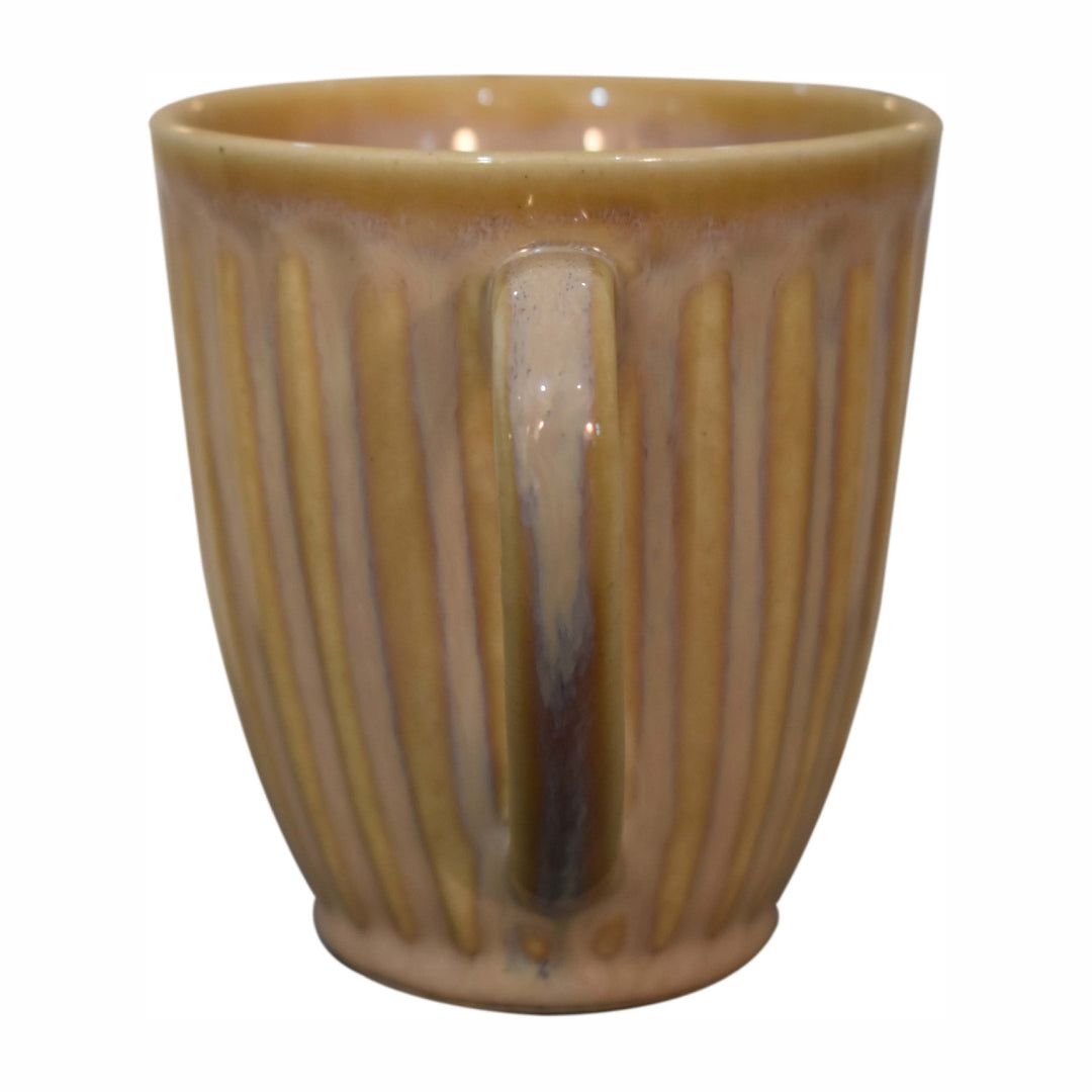 Beige Ribbed Mug - Set of 4
