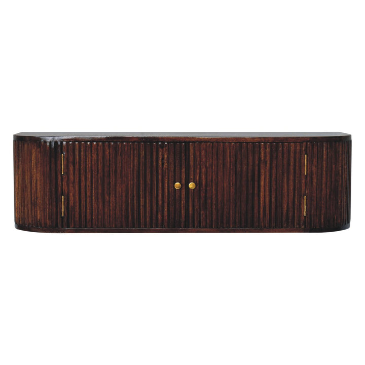 Chunky Chestnut Wall Mounted Console