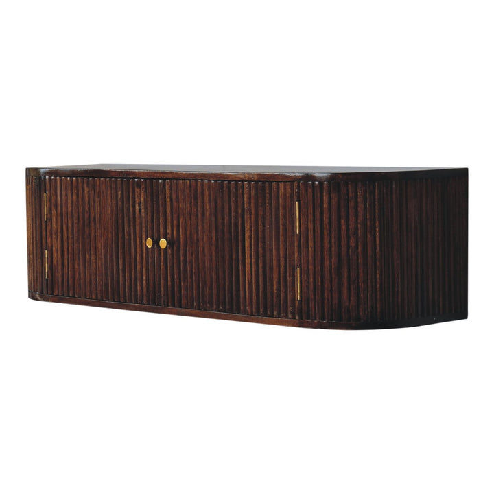 Chunky Chestnut Wall Mounted Console