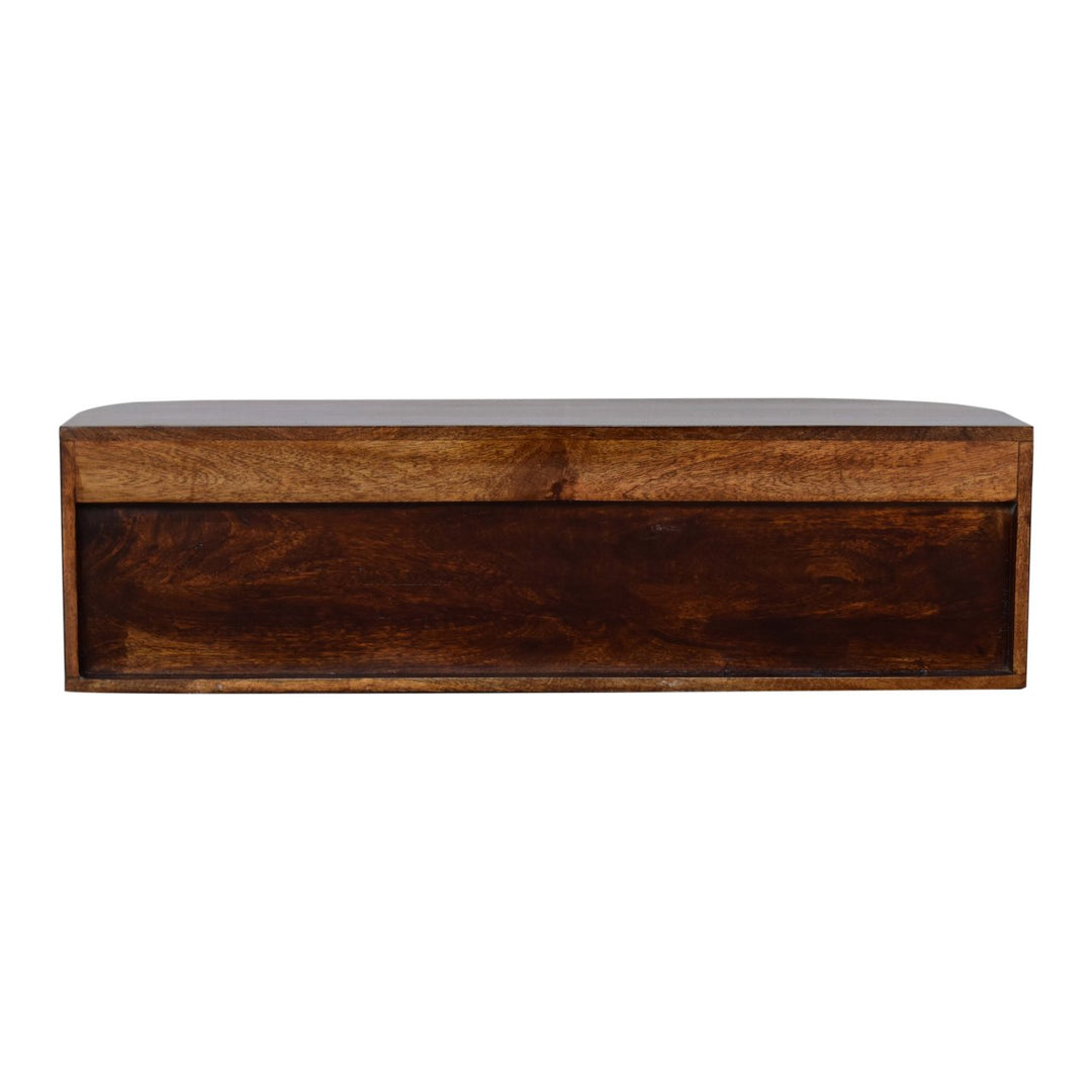 Chunky Chestnut Wall Mounted Console