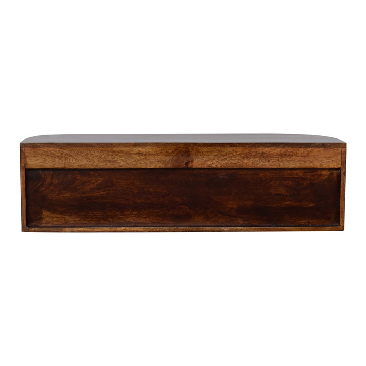 Chunky Chestnut Wall Mounted Console