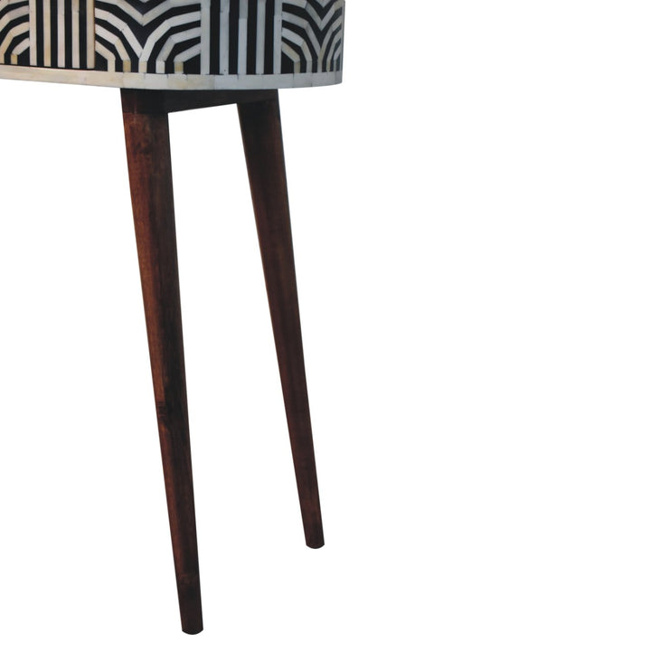 Honey Caramel Edessa Bone Inlay Console Table