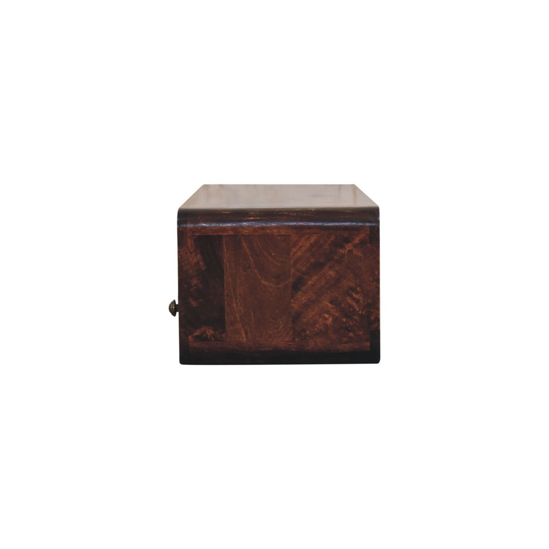 Floating California Walnut Open Console