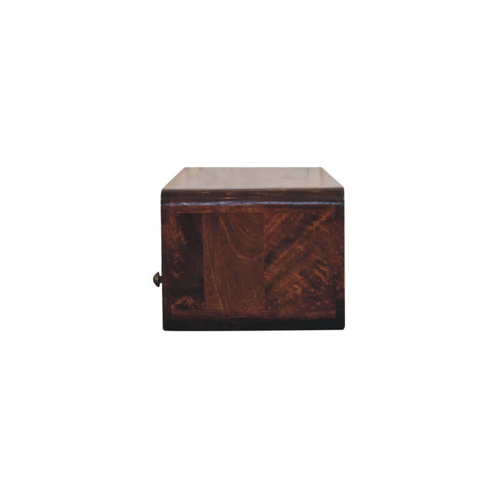 Floating California Walnut Open Console