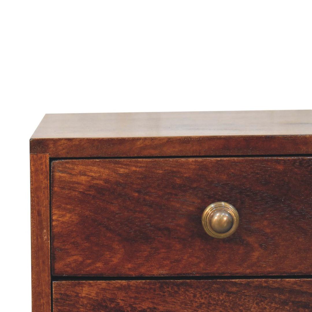 Mini 2 DrawerCalifornia Walnut Bedside
