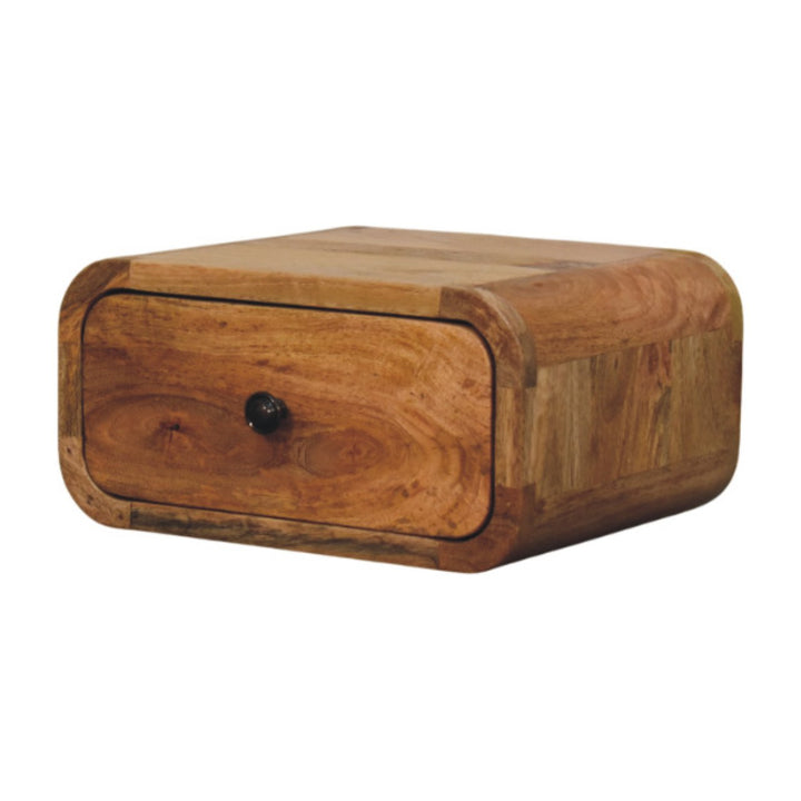 Avora Mini Wall-Mounted Oak-ish 1 Drawer Nightstand