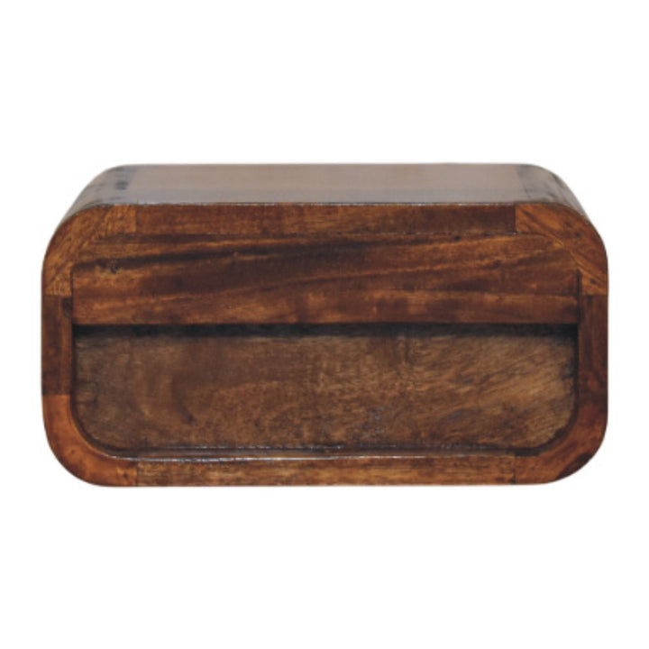 Avora Mini Wall-Mounted Chestnut 1 Drawer Nightstand