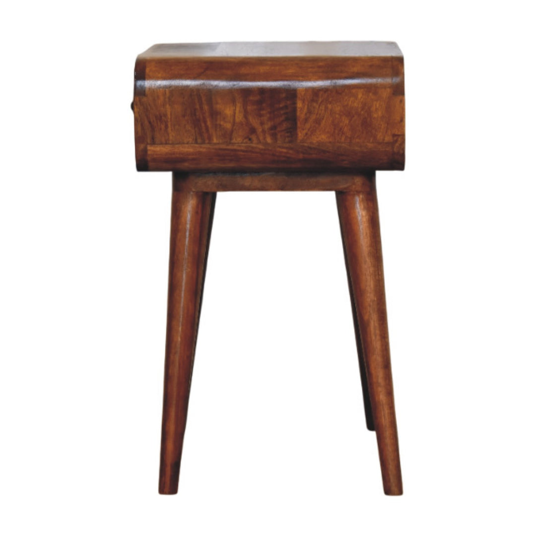 Avora Chestnut Nightstand with 1 drawer