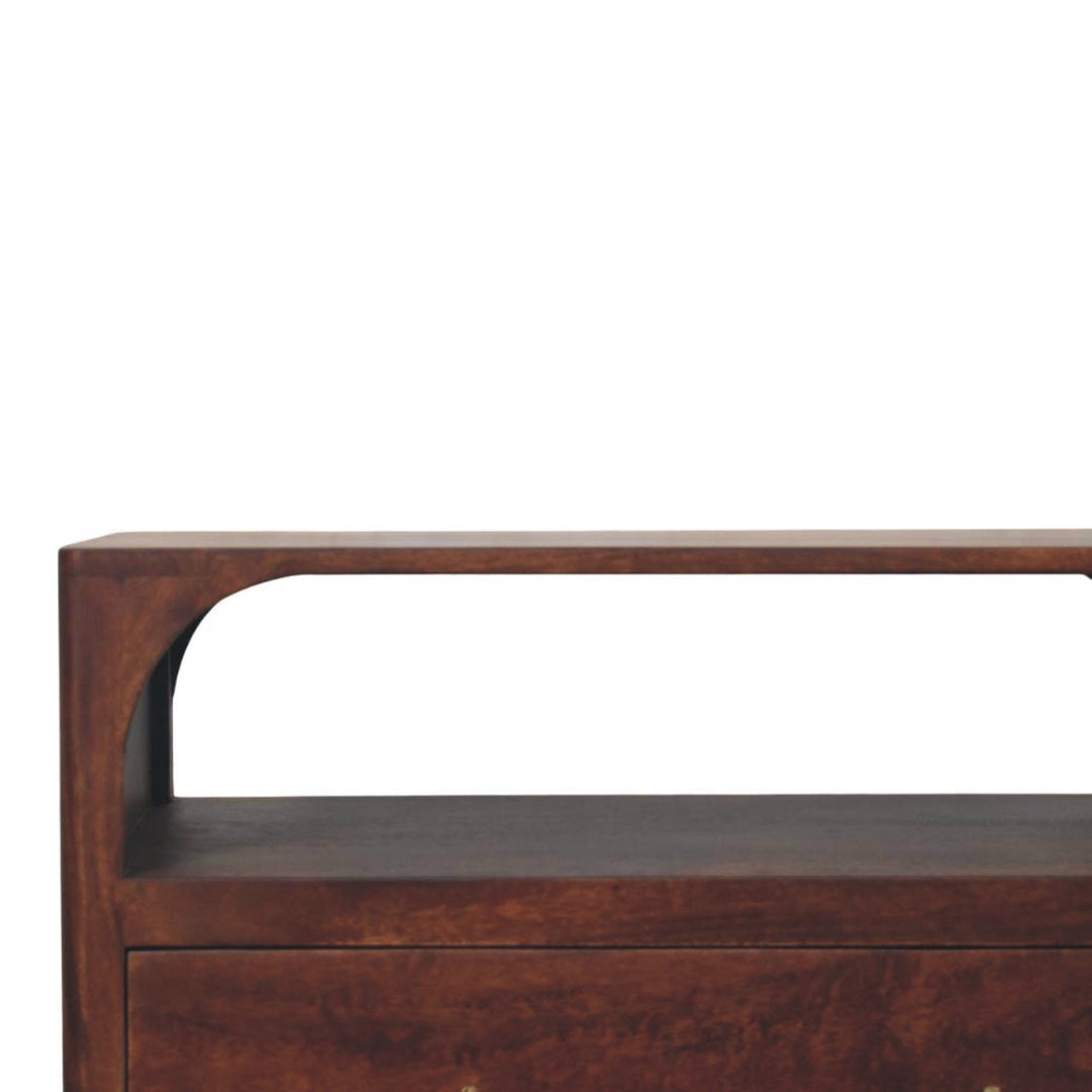 Arched Edge 3 Drawer Chest