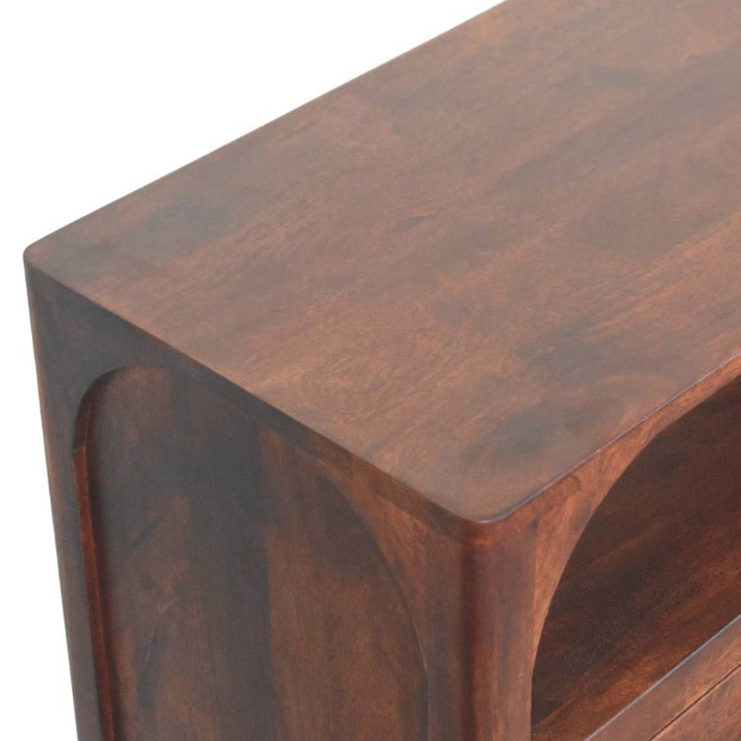 Arched Edge 3 Drawer Chest