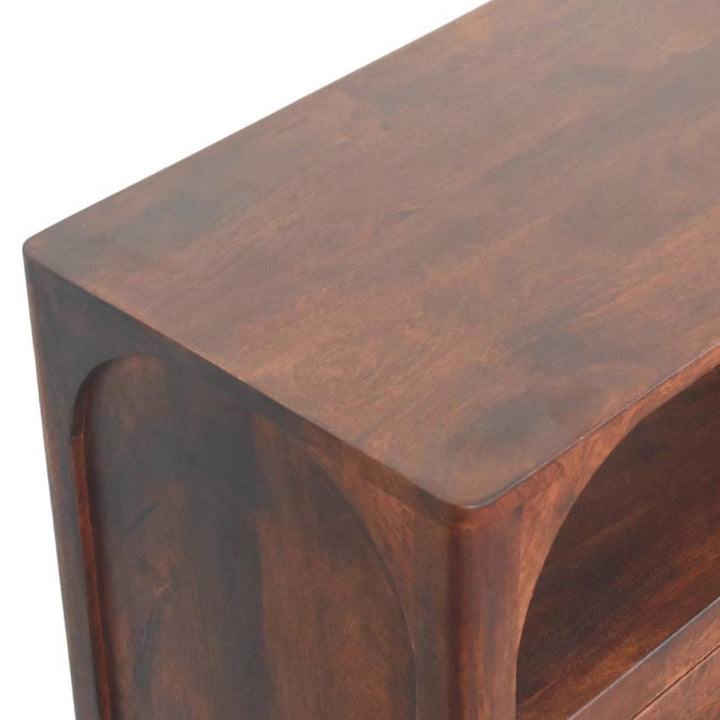 Arched Edge 3 Drawer Chest